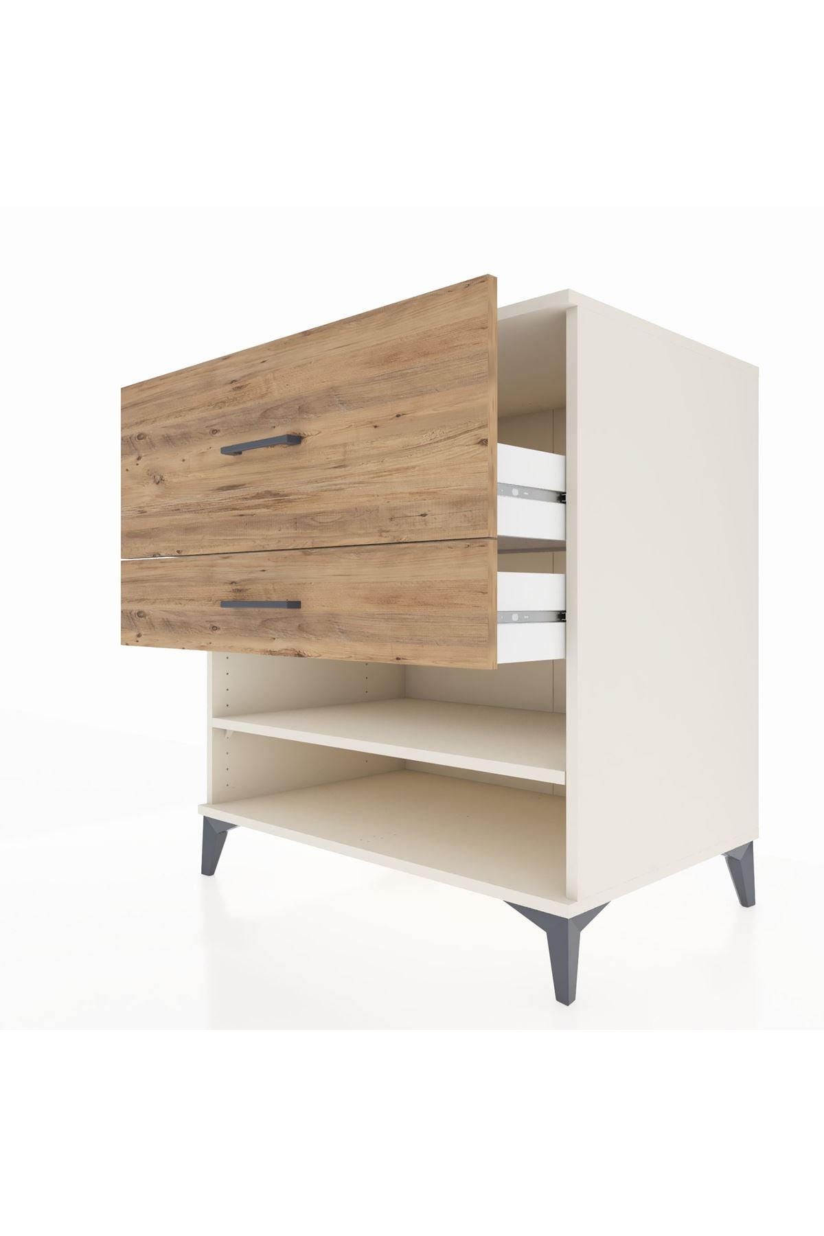 Kronos Şifonyer Tek Raflı 2 Çekmeceli 88x59x96 Aytaşı-Çam