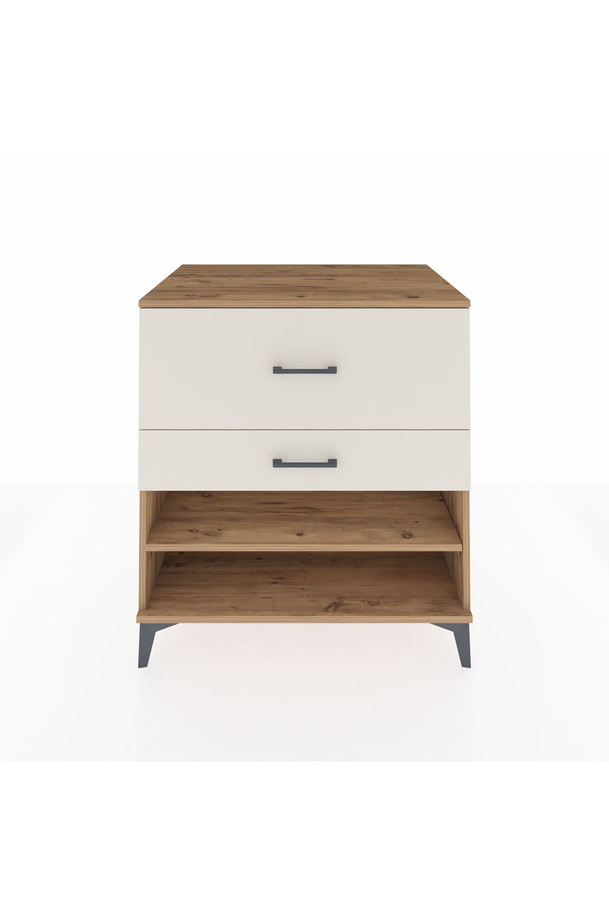 Kronos Şifonyer Tek Raflı 2 Çekmeceli 88x59x96 Çam-Aytaşı