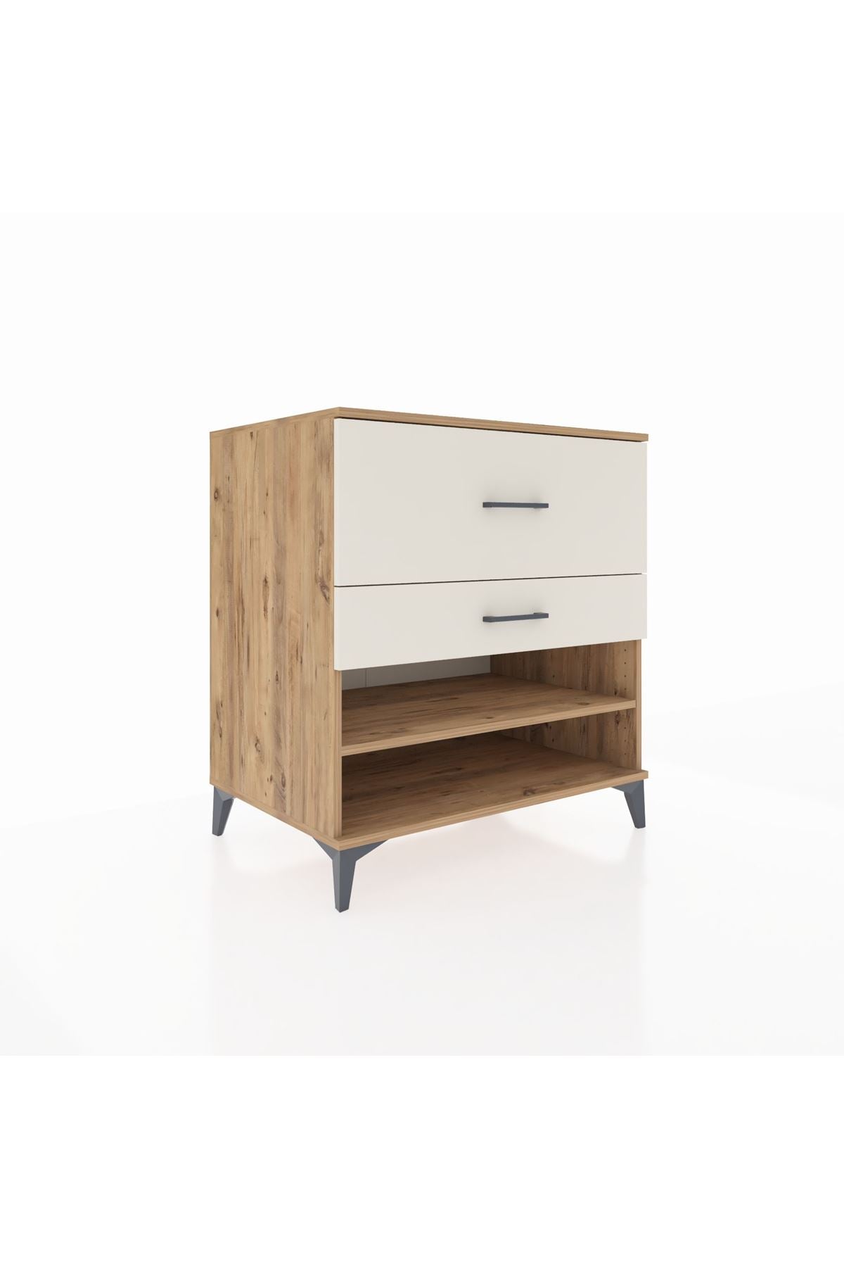 Kronos Şifonyer Tek Raflı 2 Çekmeceli 88x59x96 Çam-Aytaşı