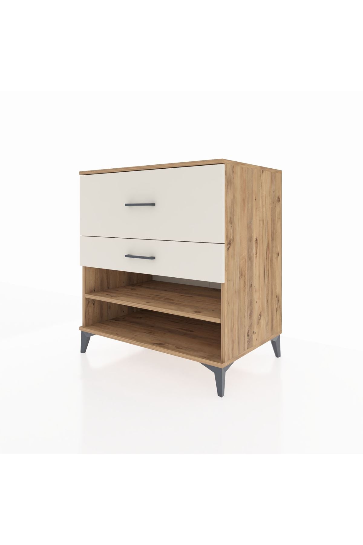 Kronos Şifonyer Tek Raflı 2 Çekmeceli 88x59x96 Çam-Aytaşı