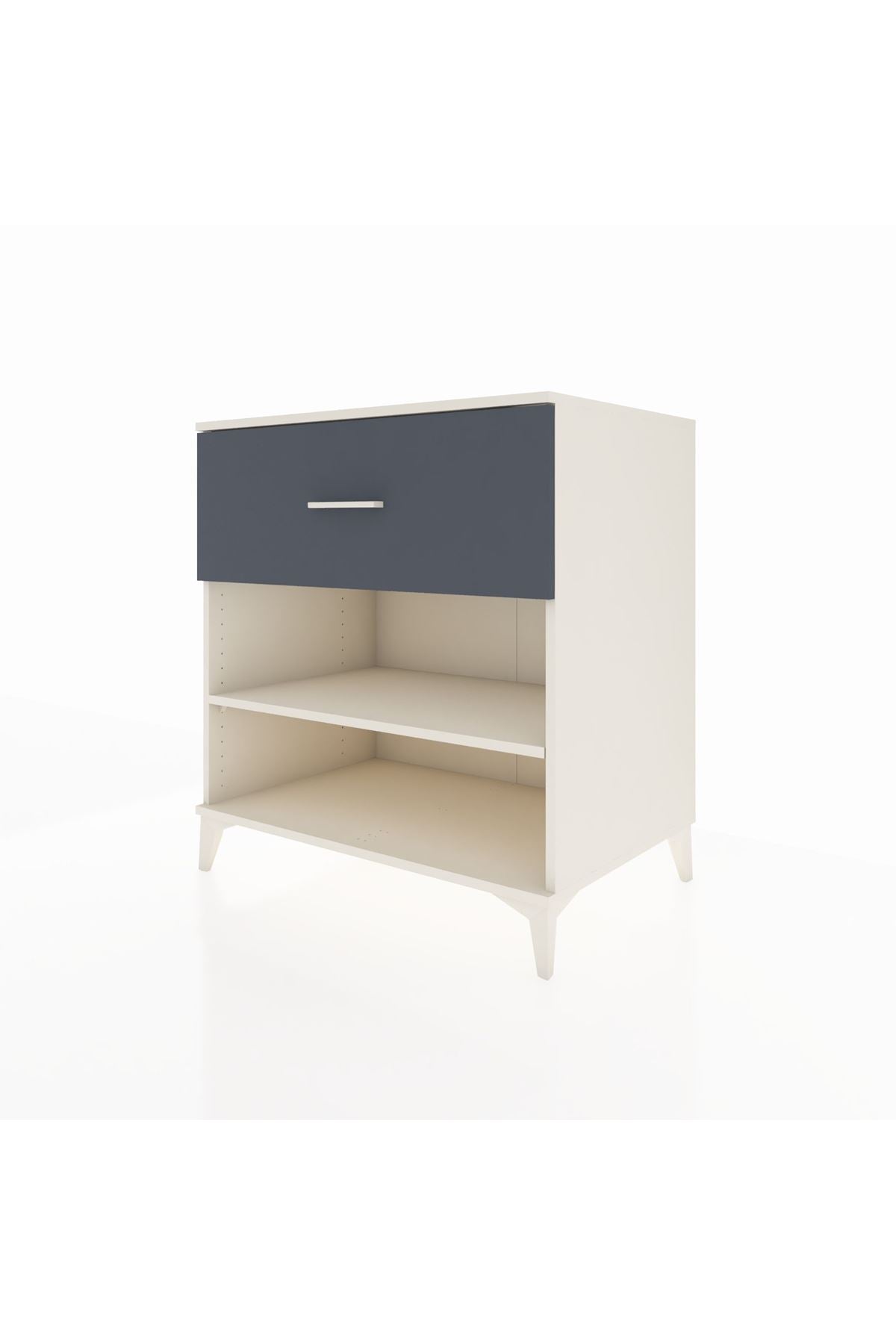 Kronos Şifonyer Tek Raflı Tek Çekmeceli 88x59x96 Aytaşı-Antrasit