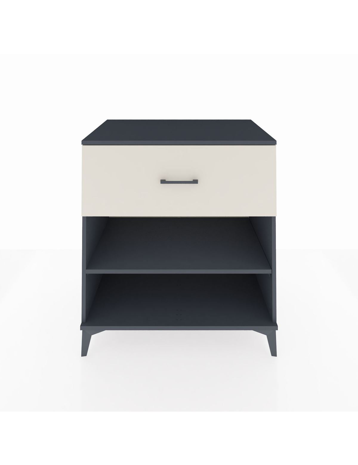 Kronos Şifonyer Tek Raflı Tek Çekmeceli 88x59x96 Antrasit-Aytaşı