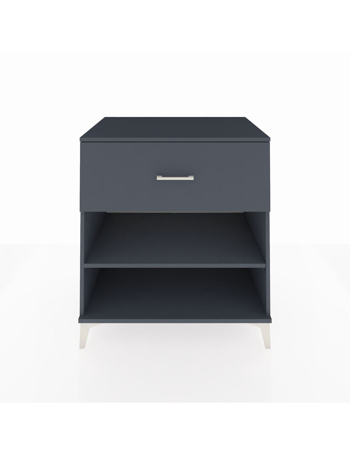 Kronos Şifonyer Tek Raflı Tek Çekmeceli 88x59x96 Antrasit-Antrasit