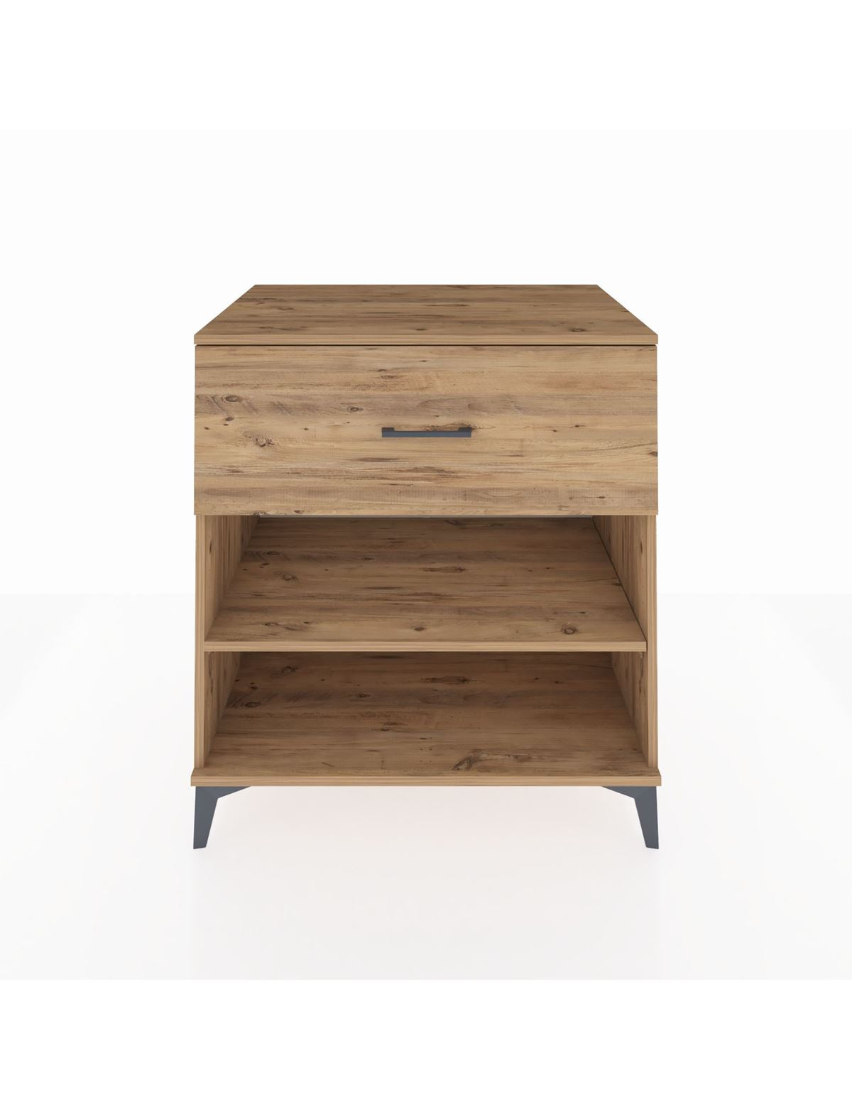 Kronos Şifonyer Tek Raflı Tek Çekmeceli 88x59x96 Çam-Çam