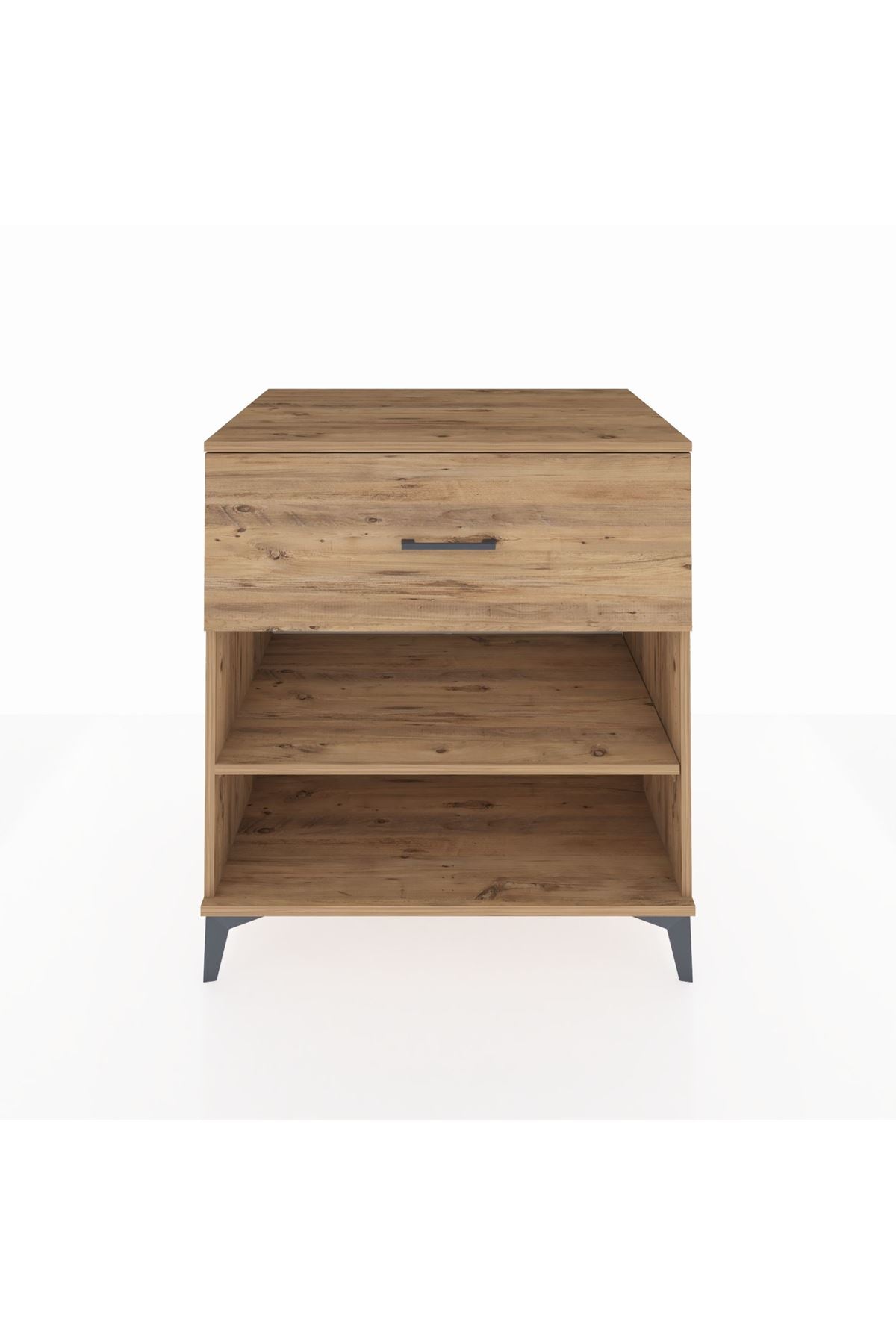 Kronos Şifonyer Tek Raflı Tek Çekmeceli 88x59x96 Çam-Çam