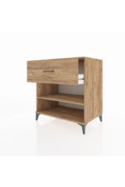 Kronos Şifonyer Tek Raflı Tek Çekmeceli 88x59x96 Çam-Çam