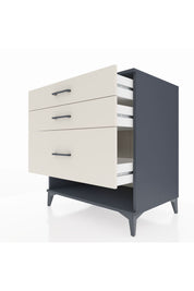 Kronos Şifonyer 3 Çekmeceli 88x59x96 Antrasit-Aytaşı