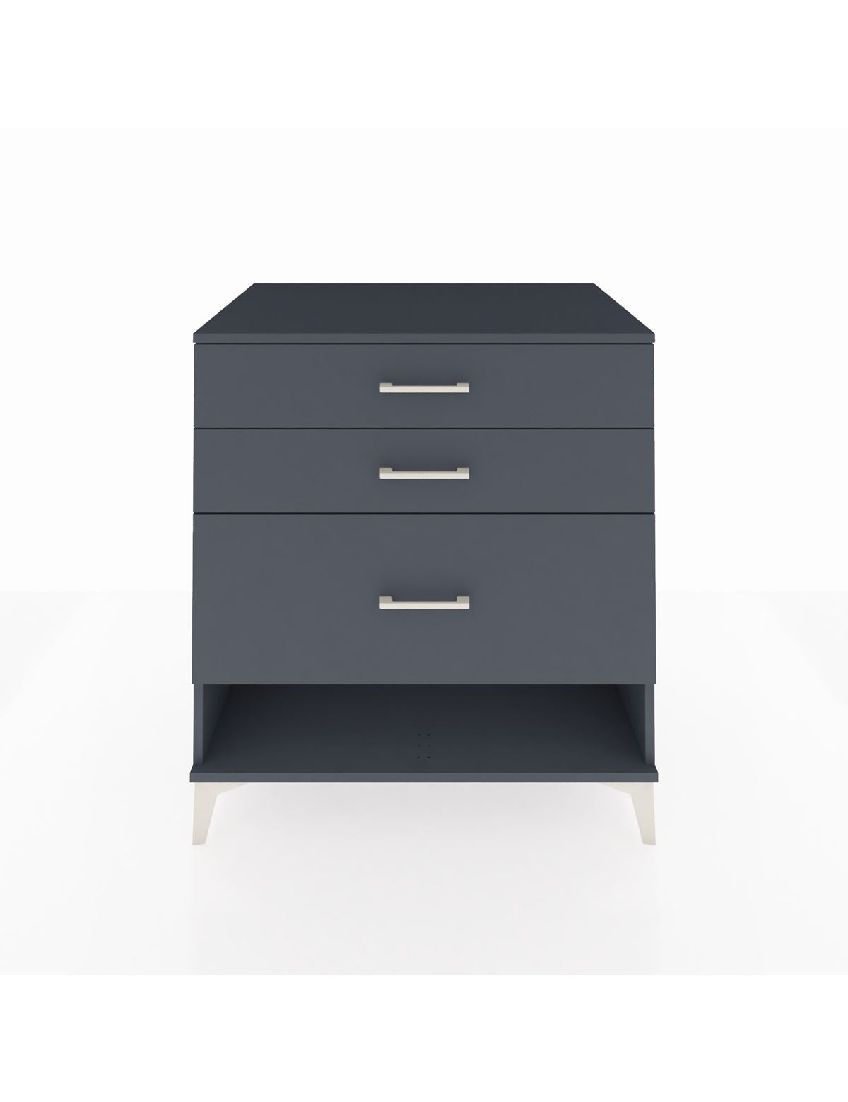 Kronos Şifonyer 3 Çekmeceli 88x59x96 Antrasit-Antrasit