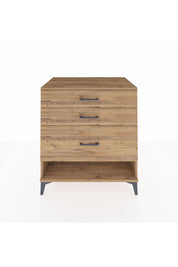 Kronos Şifonyer 3 Çekmeceli 88x59x96 Çam-Çam