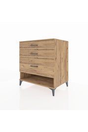 Kronos Şifonyer 3 Çekmeceli 88x59x96 Çam-Çam