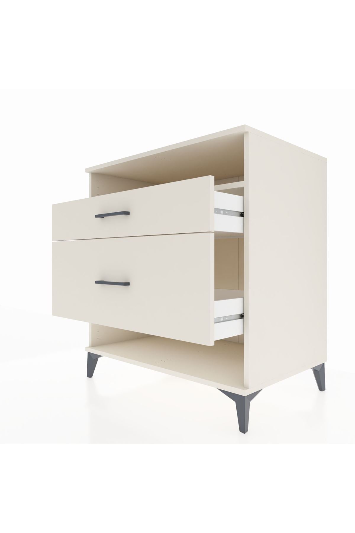 Kronos Şifonyer Tek Raflı 2 Çekmeceli 88x59x96 Aytaşı-Aytaşı