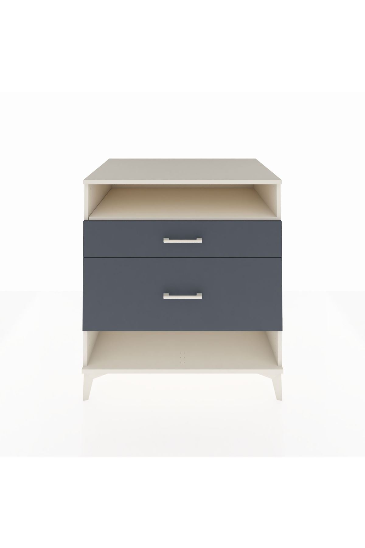 Kronos Şifonyer Tek Raflı 2 Çekmeceli 88x59x96 Aytaşı-Antrasit