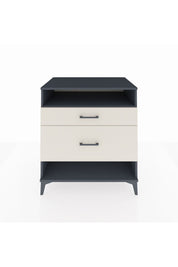 Kronos Şifonyer Tek Raflı 2 Çekmeceli 88x59x96 Antrasit-Aytaşı