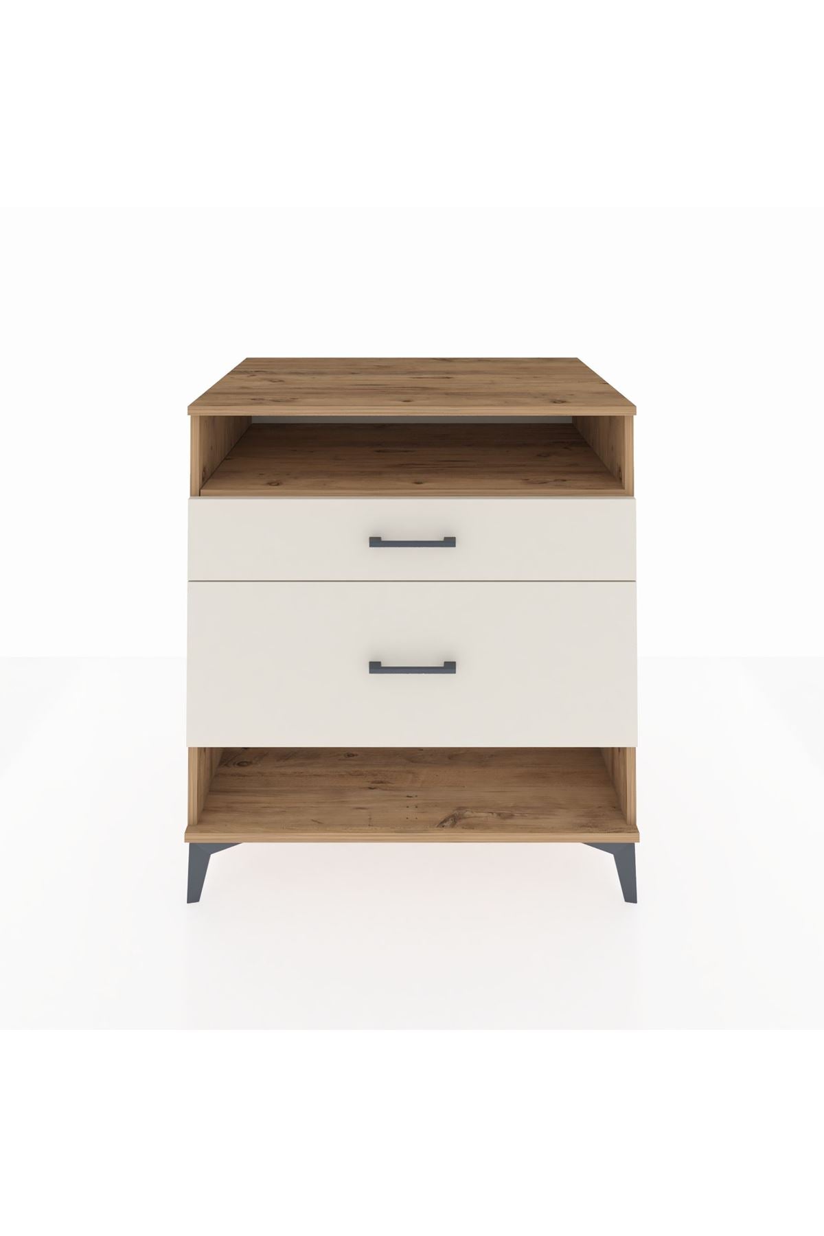 Kronos Şifonyer Tek Raflı 2 Çekmeceli 88x59x96 Çam-Aytaşı