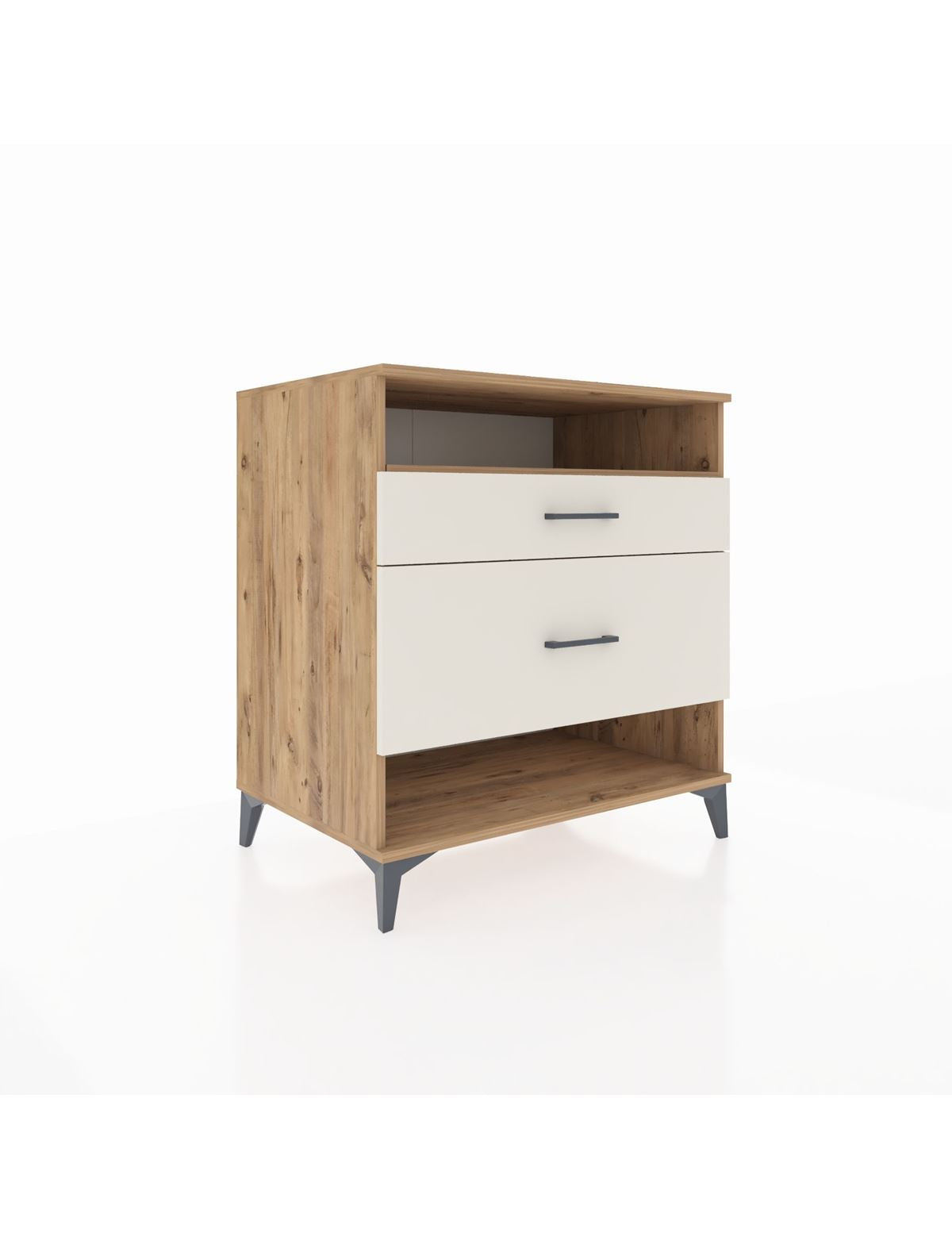 Kronos Şifonyer Tek Raflı 2 Çekmeceli 88x59x96 Çam-Aytaşı