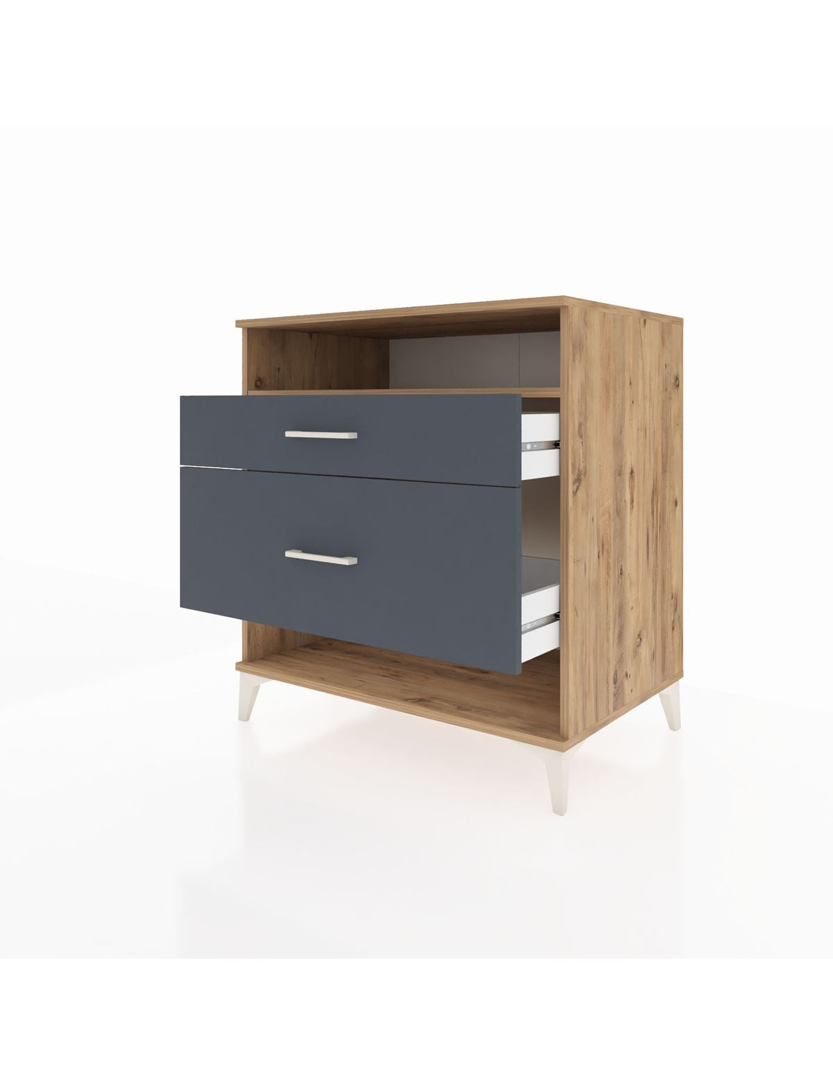 Kronos Şifonyer Tek Raflı 2 Çekmeceli 88x59x96 - S70M019V8C