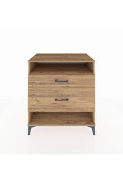 Kronos Şifonyer Tek Raflı 2 Çekmeceli 88x59x96 Çam-Çam
