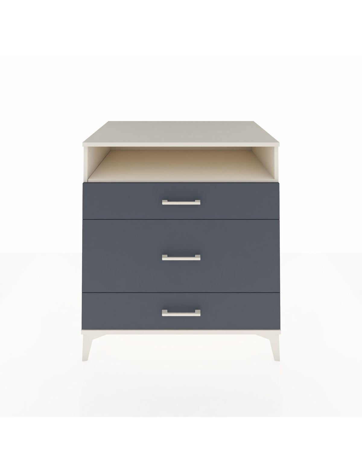 Kronos Şifonyer Tek Raflı 3 Çekmeceli 88x59x96 Aytaşı-Antrasit