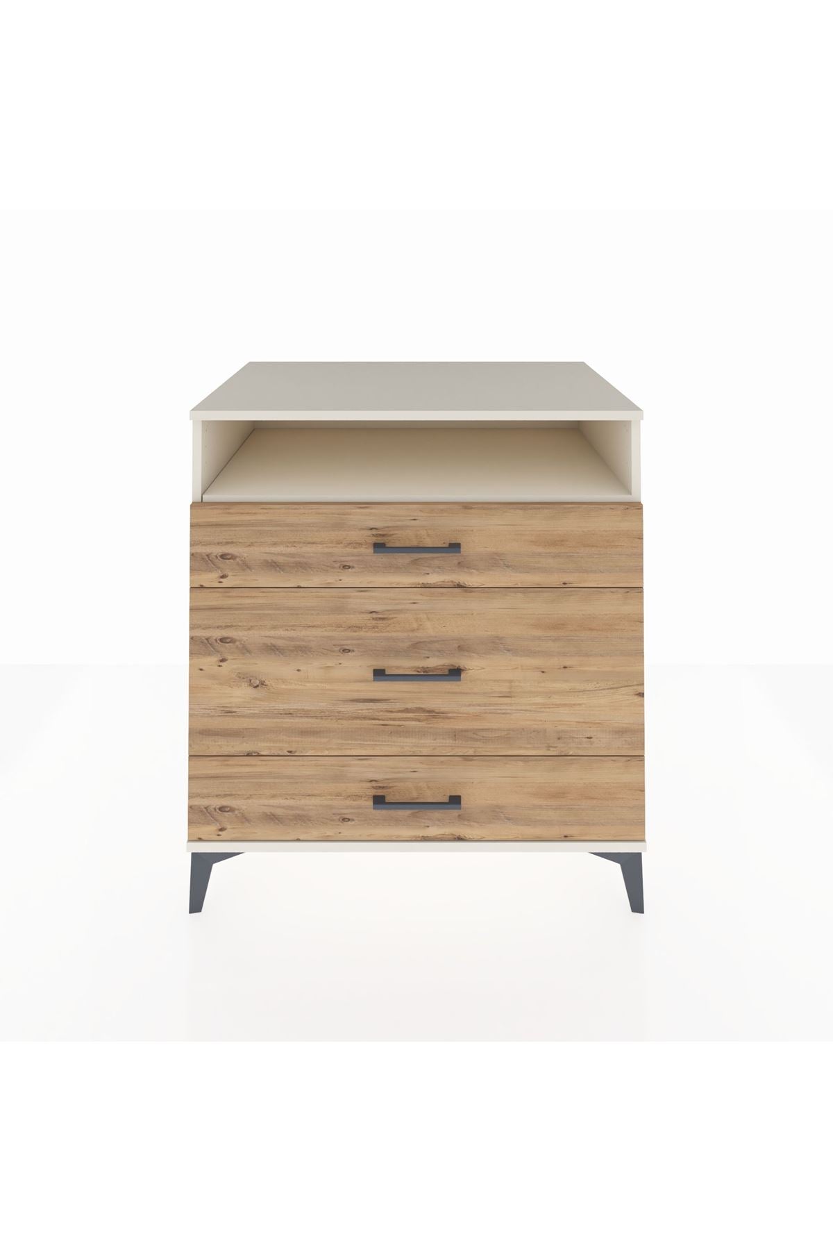 Kronos Şifonyer Tek Raflı 3 Çekmeceli 88x59x96 Aytaşı-Çam