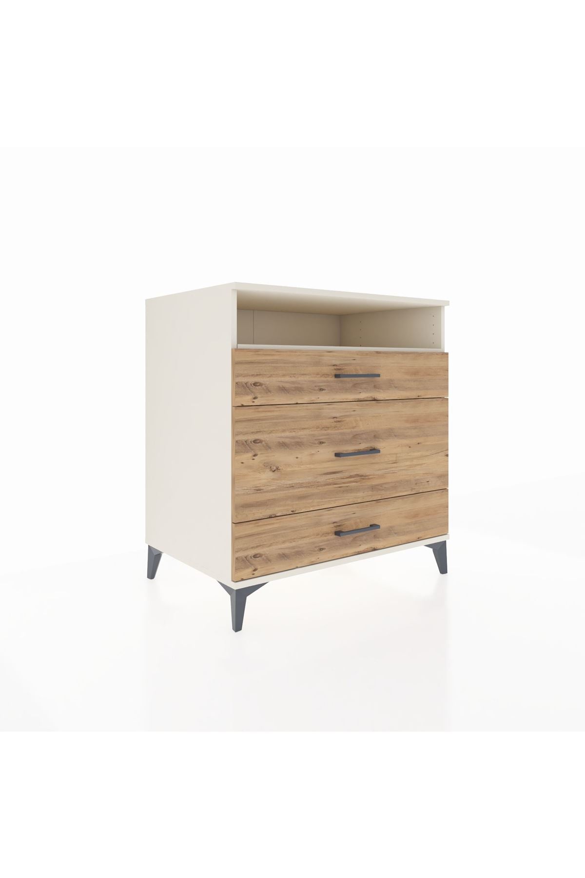 Kronos Şifonyer Tek Raflı 3 Çekmeceli 88x59x96 Aytaşı-Çam