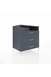 Kronos Şifonyer Tek Raflı 3 Çekmeceli 88x59x96 Antrasit-Antrasit