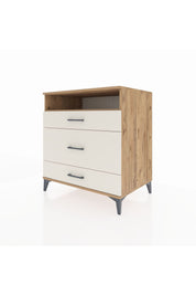 Kronos Şifonyer Tek Raflı 3 Çekmeceli 88x59x96 Çam-Aytaşı