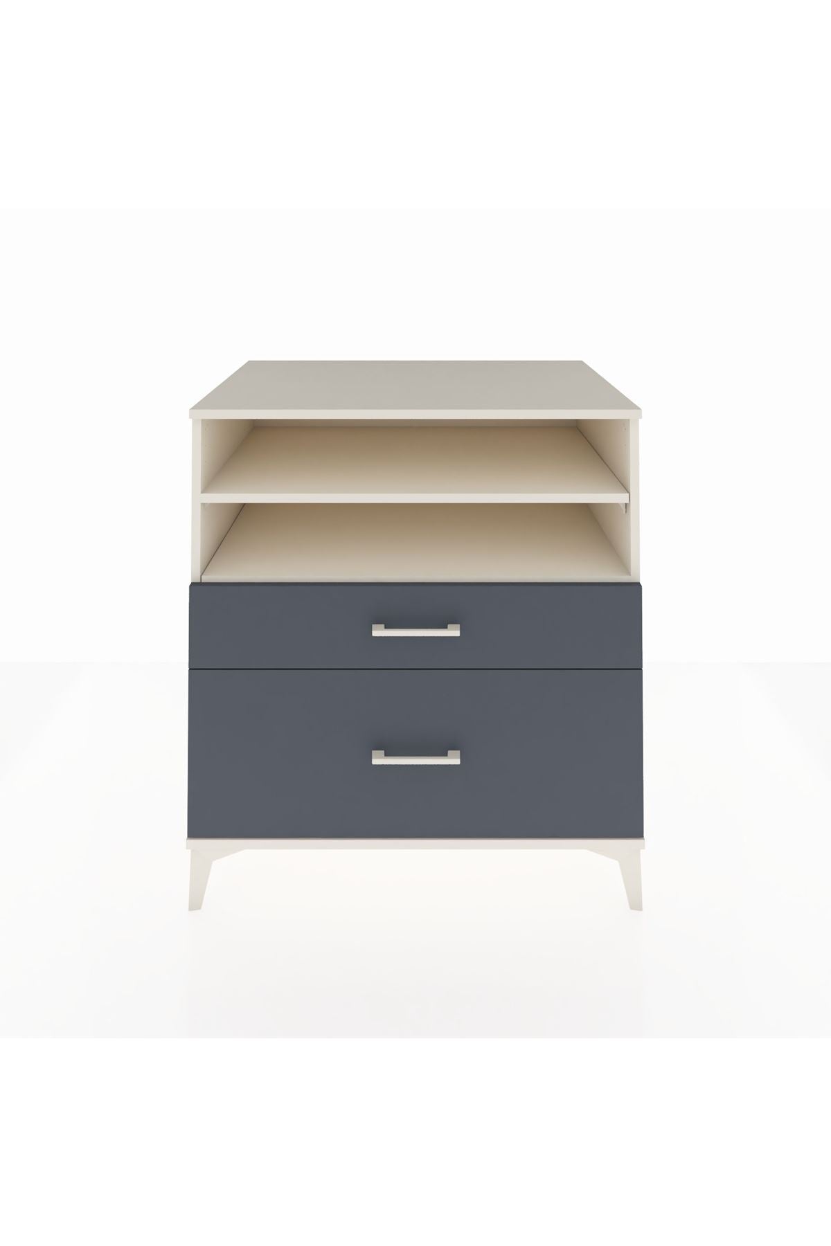 Kronos Şifonyer 2 Raflı 2 Çekmeceli 88x59x96 Aytaşı-Antrasit