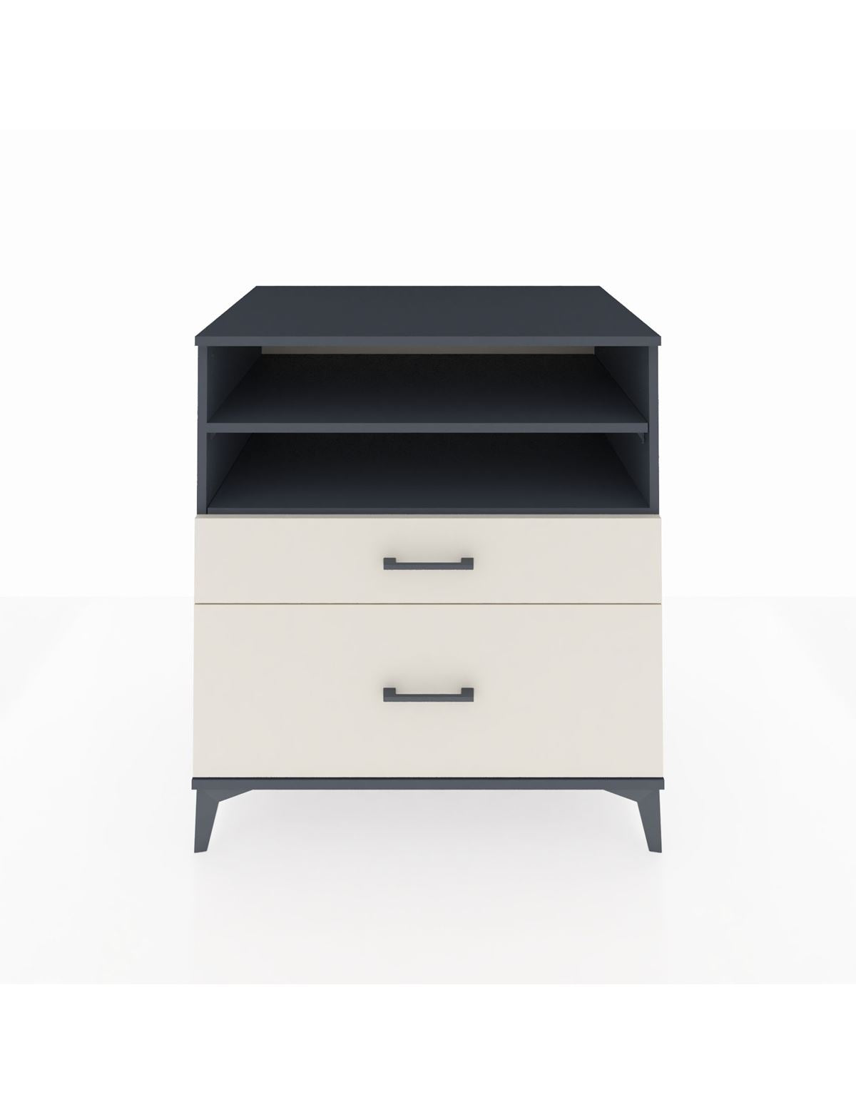 Kronos Şifonyer 2 Raflı 2 Çekmeceli 88x59x96 Antrasit-Aytaşı