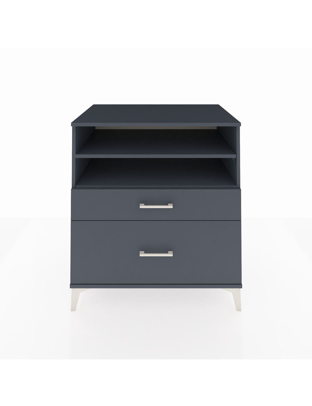 Kronos Şifonyer 2 Raflı 2 Çekmeceli 88x59x96 Antrasit-Antrasit