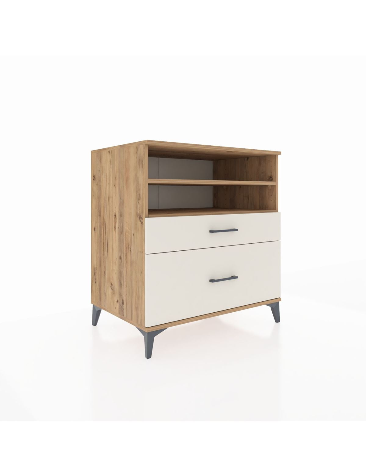 Kronos Şifonyer 2 Raflı 2 Çekmeceli 88x59x96 Çam-Aytaşı