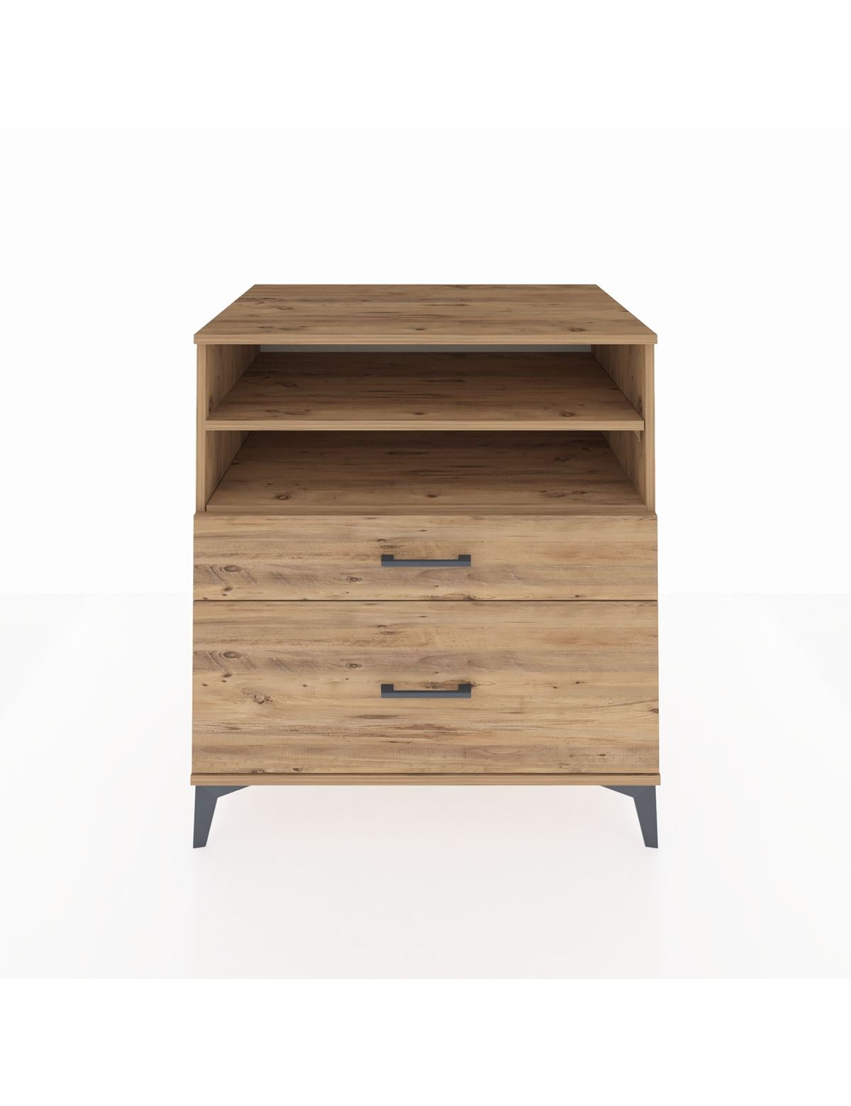 Kronos Şifonyer 2 Raflı 2 Çekmeceli 88x59x96 Çam-Çam