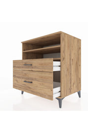 Kronos Şifonyer 2 Raflı 2 Çekmeceli 88x59x96 Çam-Çam
