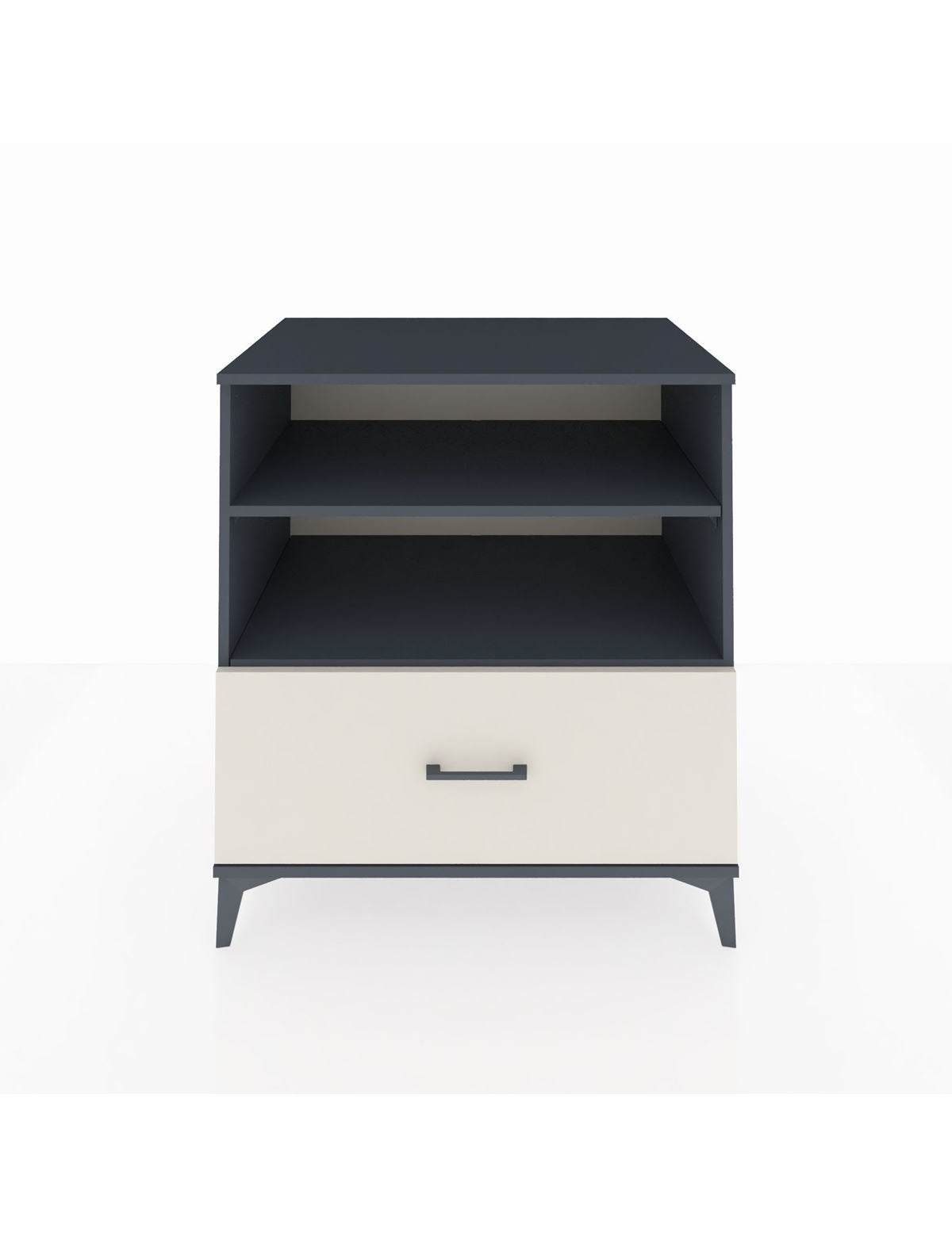 Kronos Şifonyer 2 Raflı Tek Çekmeceli 88x59x96 Antrasit-Aytaşı