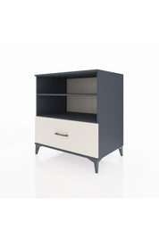 Kronos Şifonyer 2 Raflı Tek Çekmeceli 88x59x96 Antrasit-Aytaşı