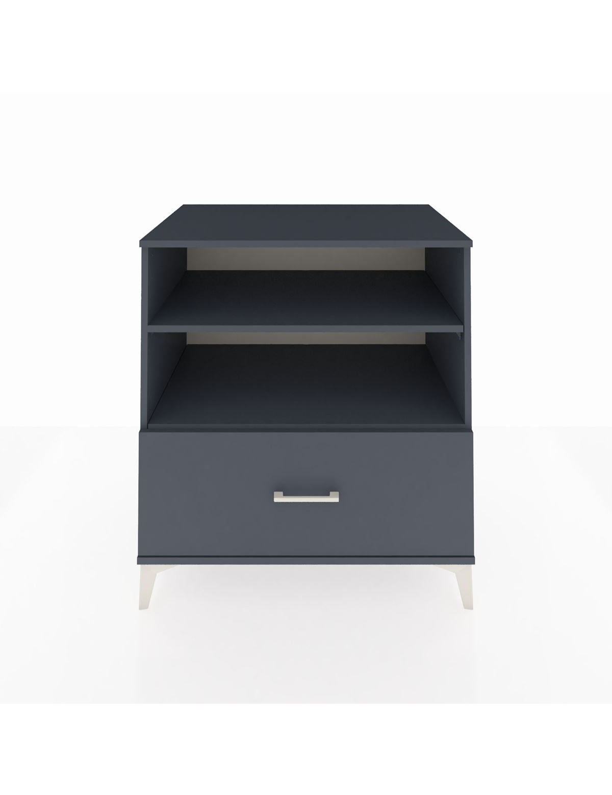 Kronos Şifonyer 2 Raflı Tek Çekmeceli 88x59x96 Antrasit-Antrasit