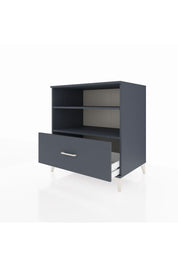 Kronos Şifonyer 2 Raflı Tek Çekmeceli 88x59x96 Antrasit-Antrasit
