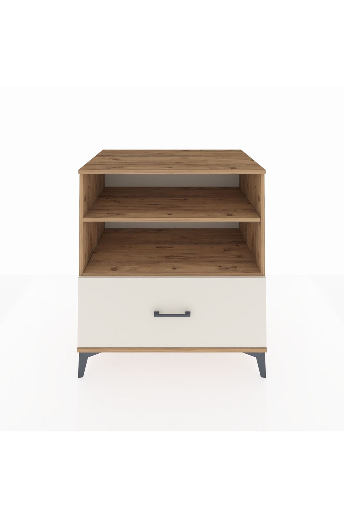 Kronos Şifonyer 2 Raflı Tek Çekmeceli 88x59x96 Çam-Aytaşı