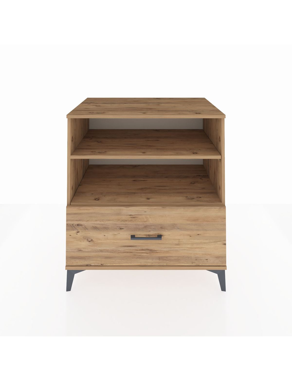 Kronos Şifonyer 2 Raflı Tek Çekmeceli 88x59x96 Çam-Çam