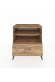 Kronos Şifonyer 2 Raflı Tek Çekmeceli 88x59x96 Çam-Çam