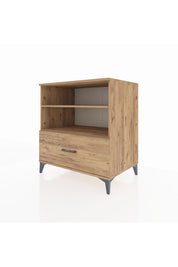 Kronos Şifonyer 2 Raflı Tek Çekmeceli 88x59x96 Çam-Çam