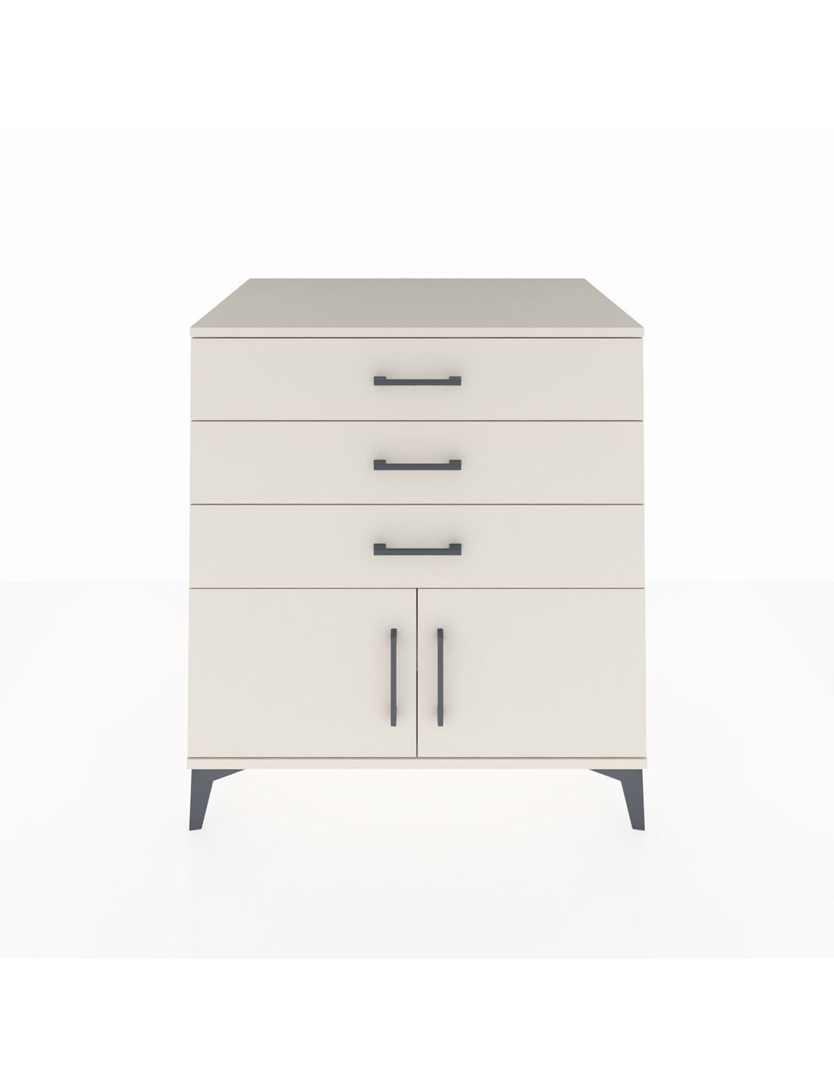 Kronos Şifonyer Tek Raflı 3 Çekmeceli 2 Kapaklı 88x59x96 Aytaşı-Aytaşı