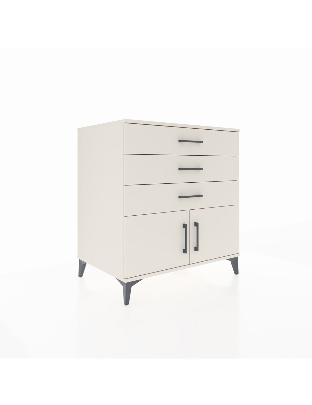 Kronos Şifonyer Tek Raflı 3 Çekmeceli 2 Kapaklı 88x59x96 Aytaşı-Aytaşı