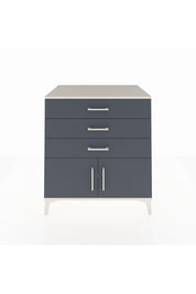 Kronos Şifonyer Tek Raflı 3 Çekmeceli 2 Kapaklı 88x59x96 Aytaşı-Antrasit