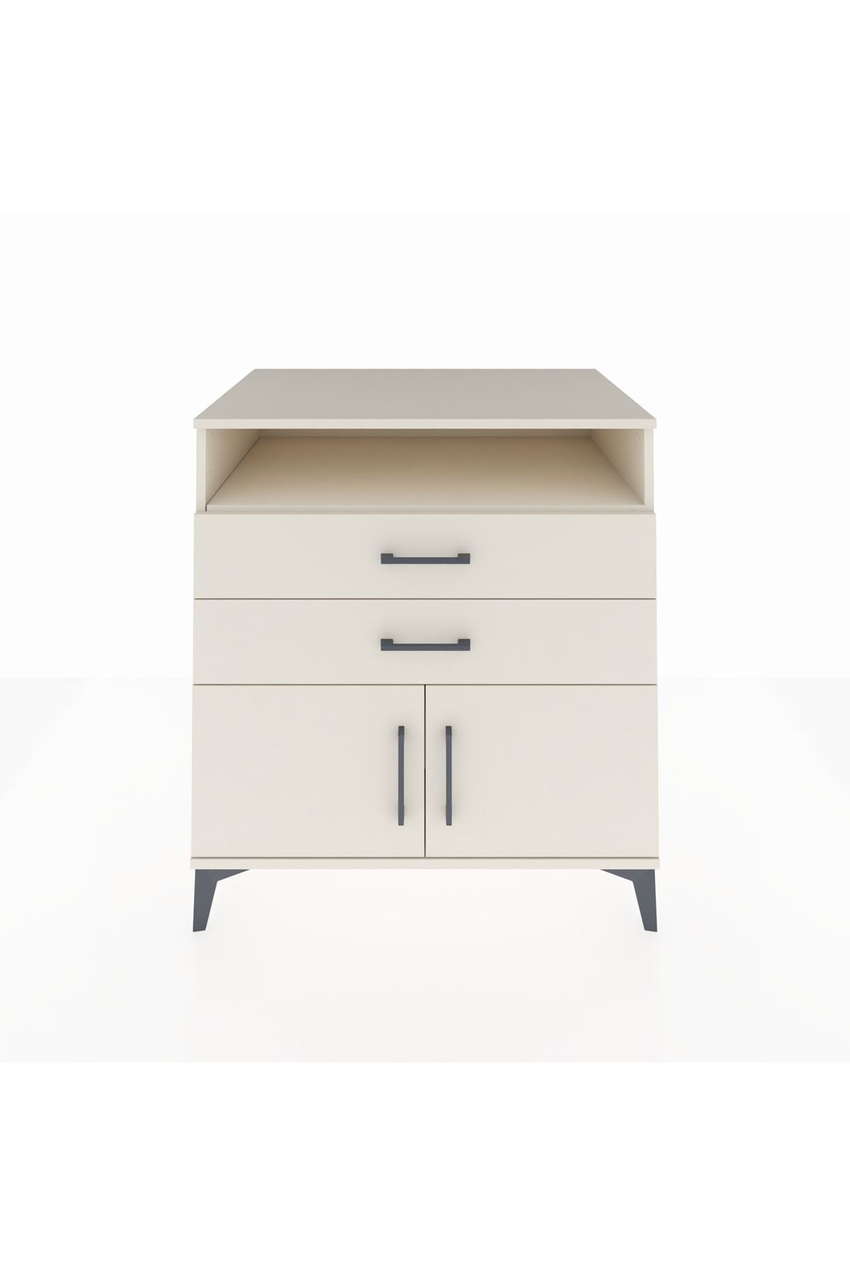 Kronos Şifonyer 2 Raflı 2 Çekmeceli 2 Kapaklı 88x59x96 Aytaşı-Aytaşı