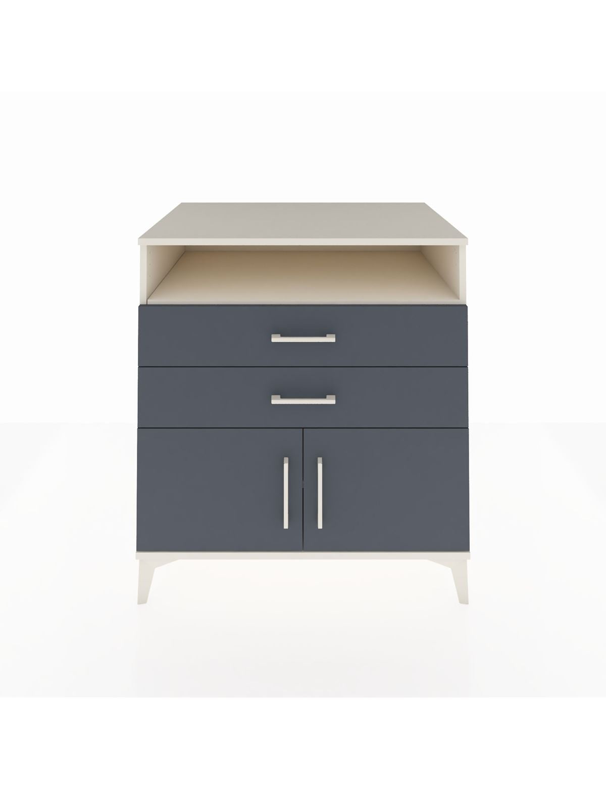 Kronos Şifonyer 2 Raflı 2 Çekmeceli 2 Kapaklı 88x59x96 Aytaşı-Antrasit