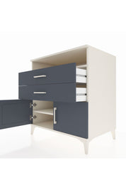 Kronos Şifonyer 2 Raflı 2 Çekmeceli 2 Kapaklı 88x59x96 Aytaşı-Antrasit