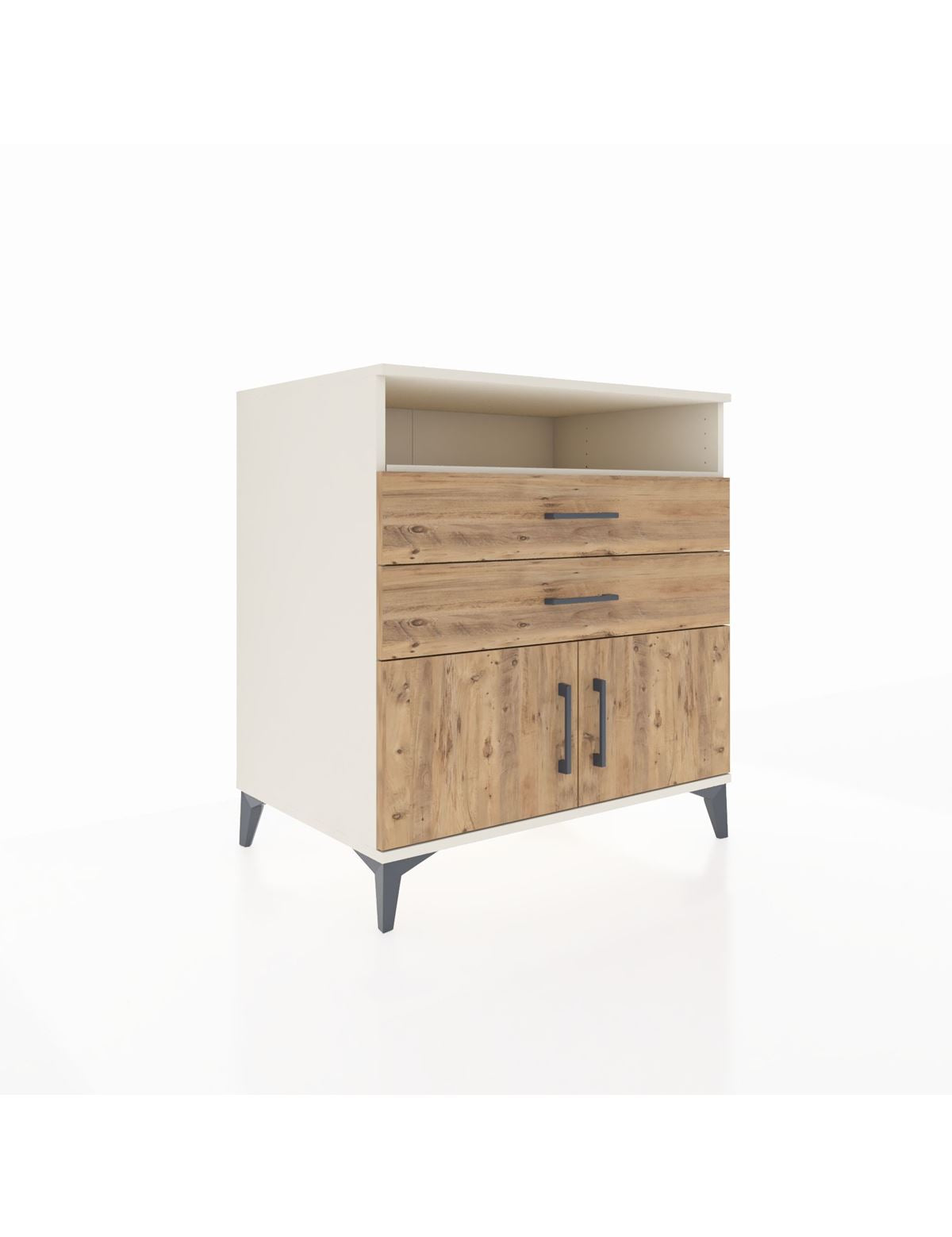 Kronos Şifonyer 2 Raflı 2 Çekmeceli 2 Kapaklı 88x59x96 Aytaşı-Çam