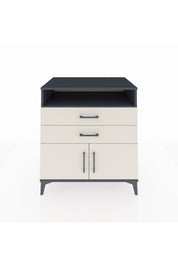 Kronos Şifonyer 2 Raflı 2 Çekmeceli 2 Kapaklı 88x59x96 Antrasit-Aytaşı