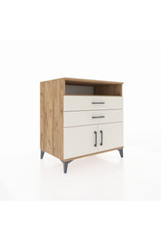 Kronos Şifonyer 2 Raflı 2 Çekmeceli 2 Kapaklı 88x59x96 Çam-Aytaşı