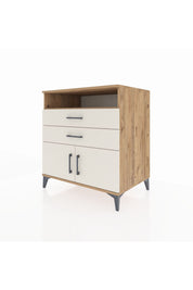 Kronos Şifonyer 2 Raflı 2 Çekmeceli 2 Kapaklı 88x59x96 Çam-Aytaşı